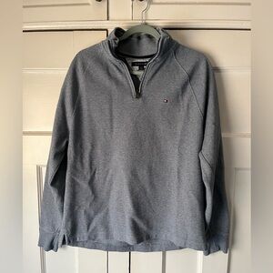 Tommy Hilfiger Men's Zip-Up Gray Sweater - Size L